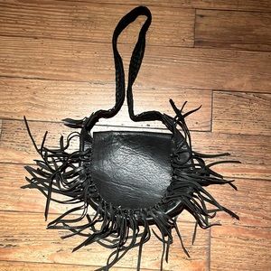 Wendy Nichol crossbody leather fringe handbag